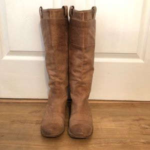 Frye Paige leather riding boots. Tan. Size 11.
